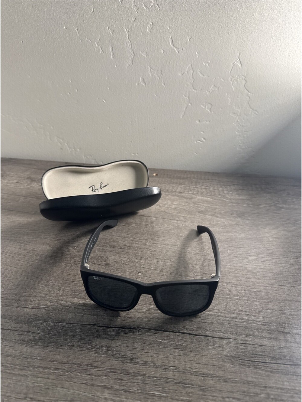 Ray-Ban Justin Classic RB4165F 622/2V Matte Black Grey Polarized Lens 54mm UV400